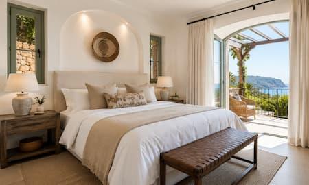 Comfortable bedroom with a good mattress