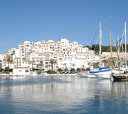 Houses on the port of Moraira